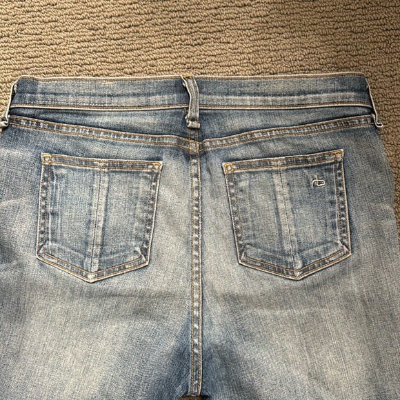 Rag&Bone Jeans women’s Dash distressed jeans color Wembly Size 26 - Picture 4 of 7